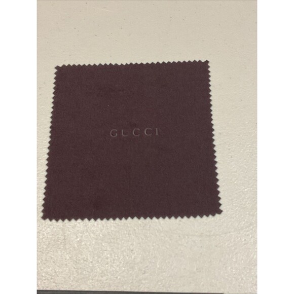 Gucci Hard Clam Shell Sunglasses Case, Dark Brown Genuine Leather - Picture 10 of 10